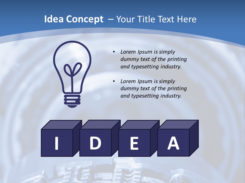 Chrome Black Mechanic PowerPoint Template