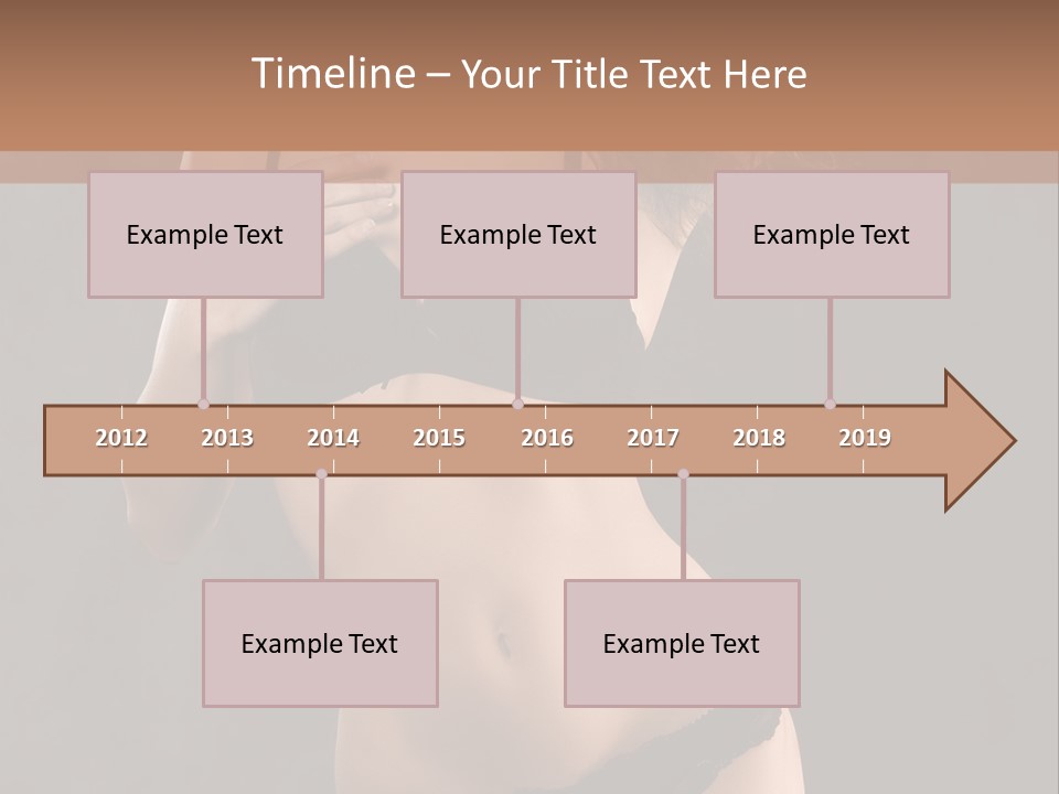 Lingerie Looking Brunette PowerPoint Template