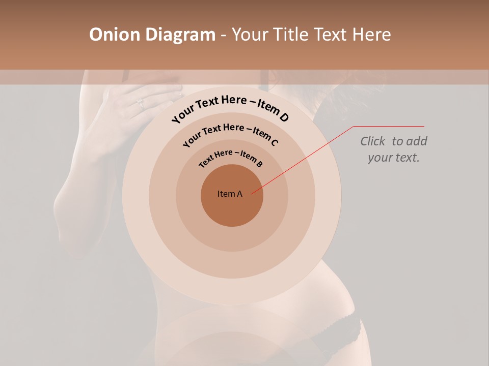 Lingerie Looking Brunette PowerPoint Template