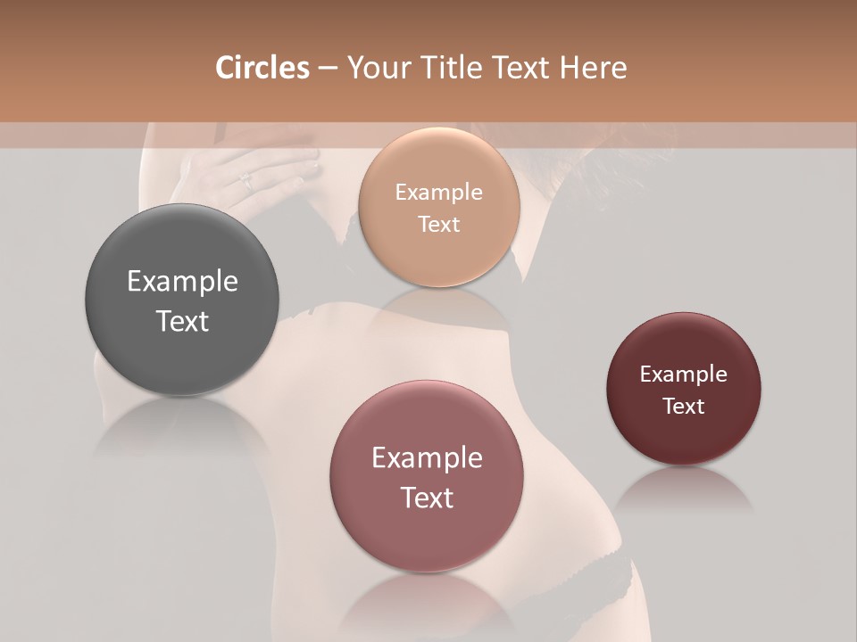 Lingerie Looking Brunette PowerPoint Template