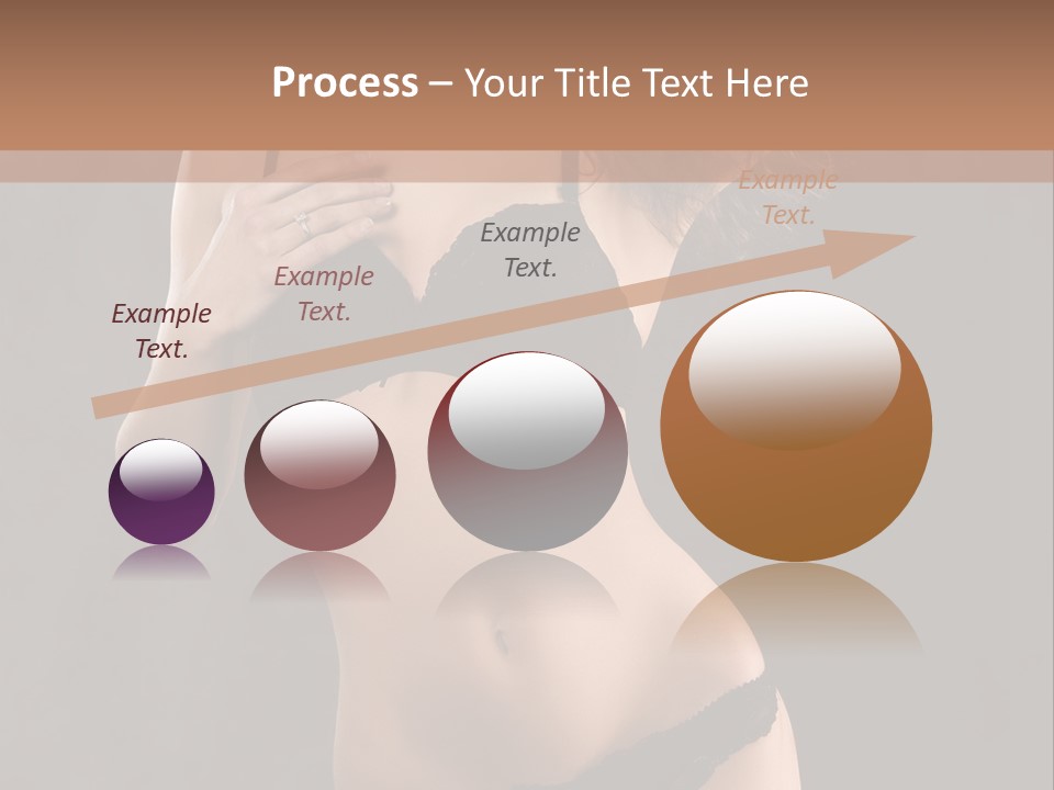 Lingerie Looking Brunette PowerPoint Template