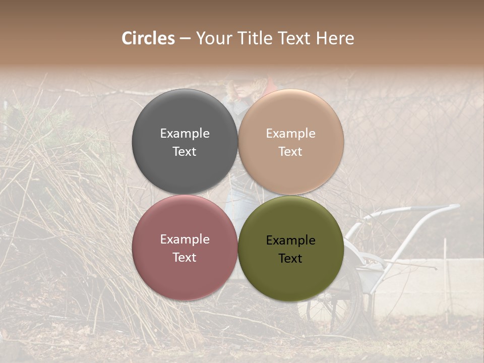 Metal Outdoor Fireplace PowerPoint Template