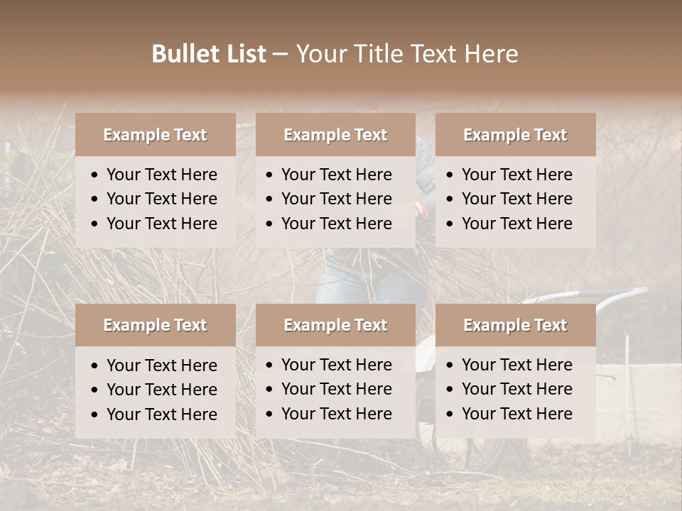 Metal Outdoor Fireplace PowerPoint Template