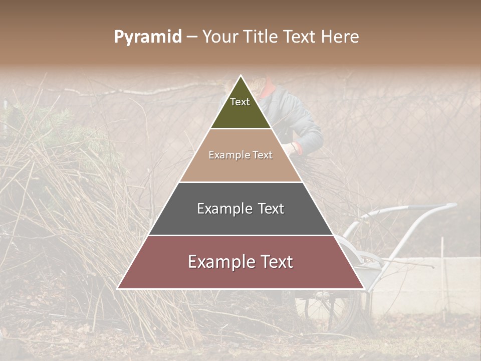 Metal Outdoor Fireplace PowerPoint Template