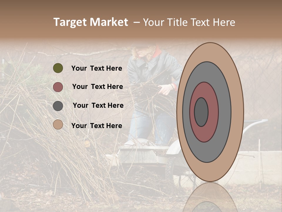 Metal Outdoor Fireplace PowerPoint Template