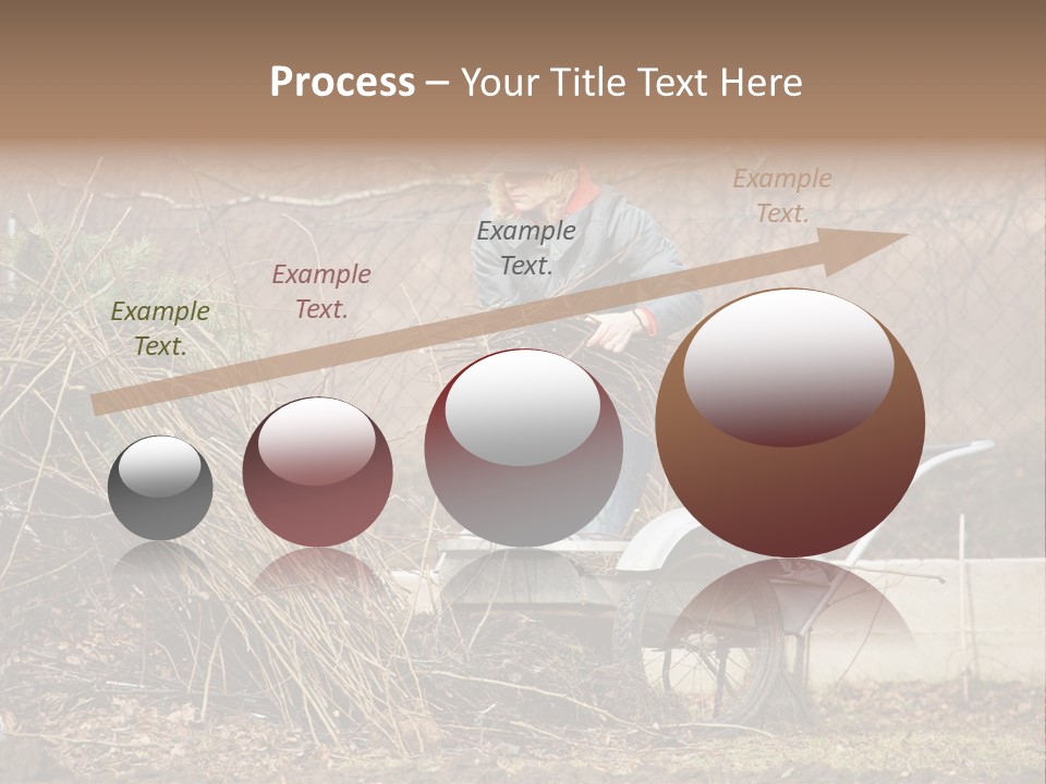 Metal Outdoor Fireplace PowerPoint Template
