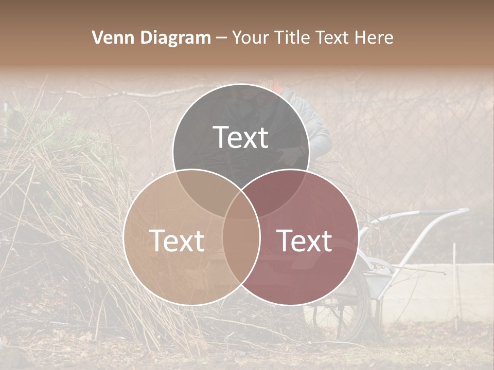 Metal Outdoor Fireplace PowerPoint Template