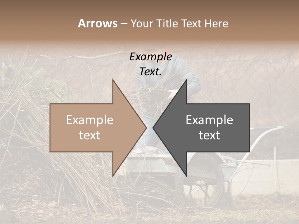 Metal Outdoor Fireplace PowerPoint Template