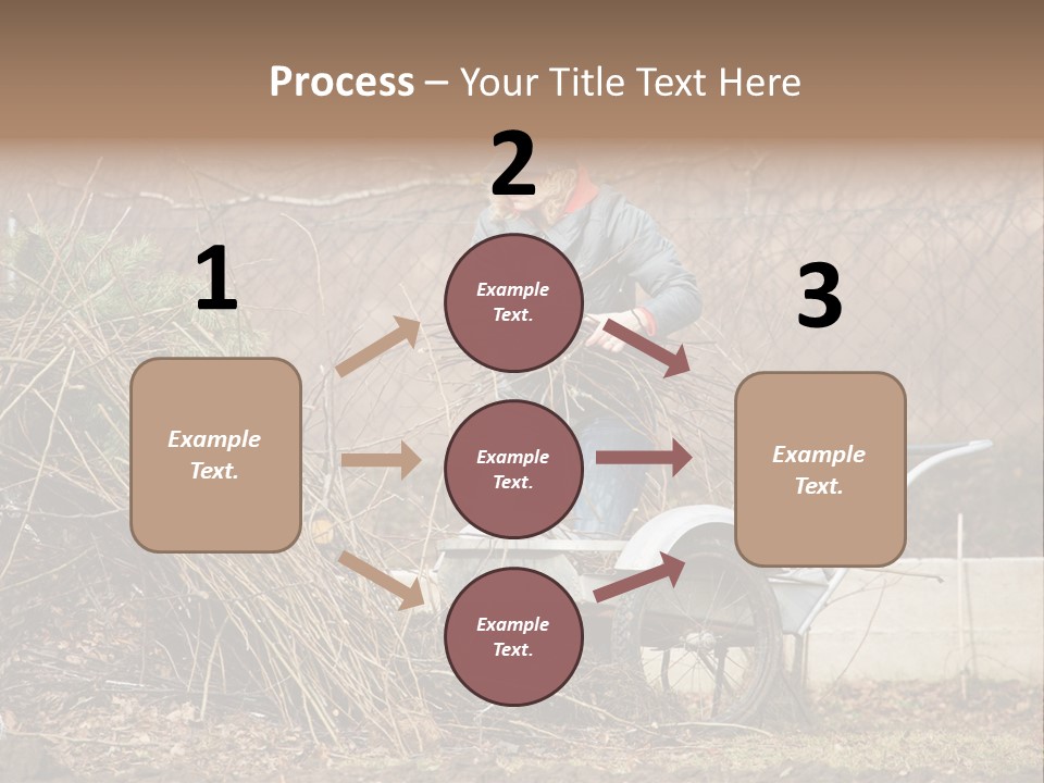 Metal Outdoor Fireplace PowerPoint Template