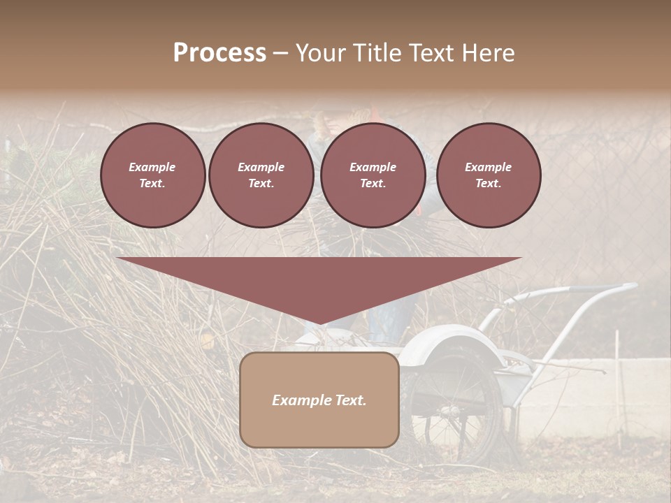 Metal Outdoor Fireplace PowerPoint Template