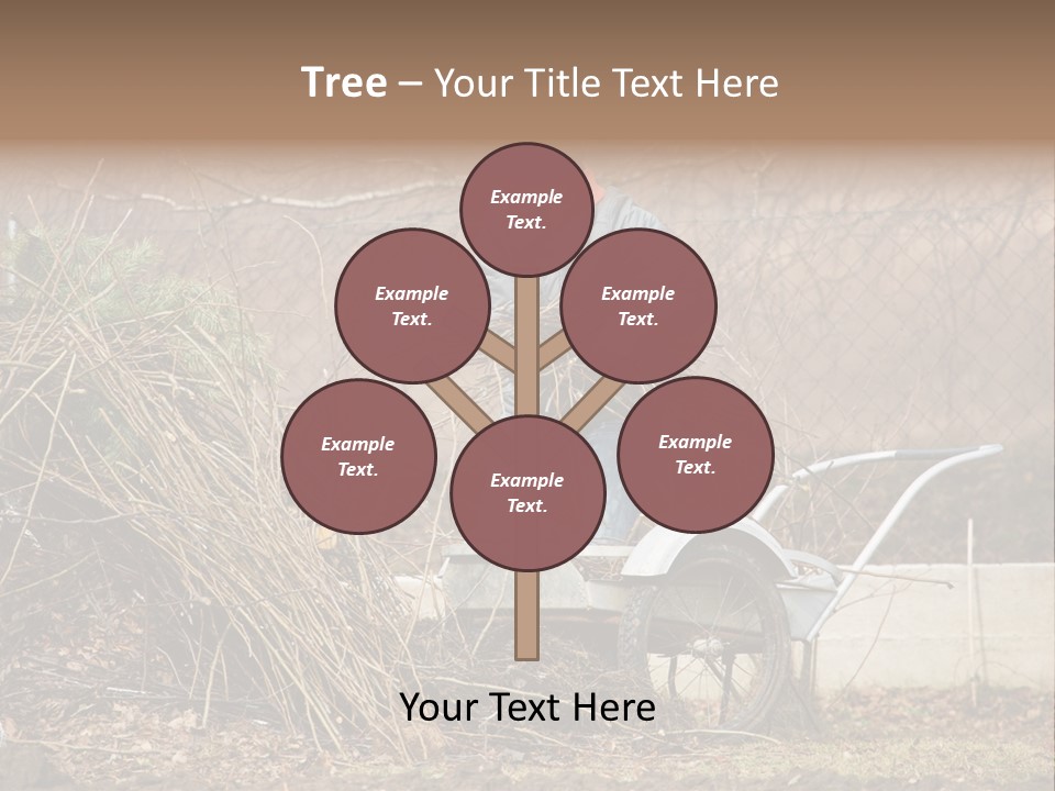 Metal Outdoor Fireplace PowerPoint Template