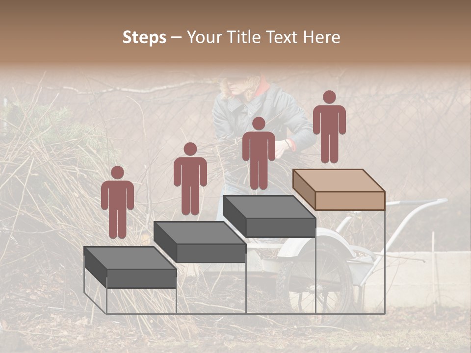 Metal Outdoor Fireplace PowerPoint Template