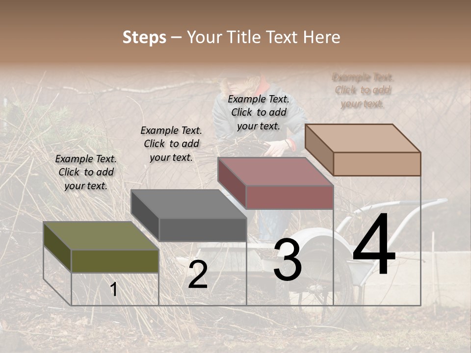 Metal Outdoor Fireplace PowerPoint Template