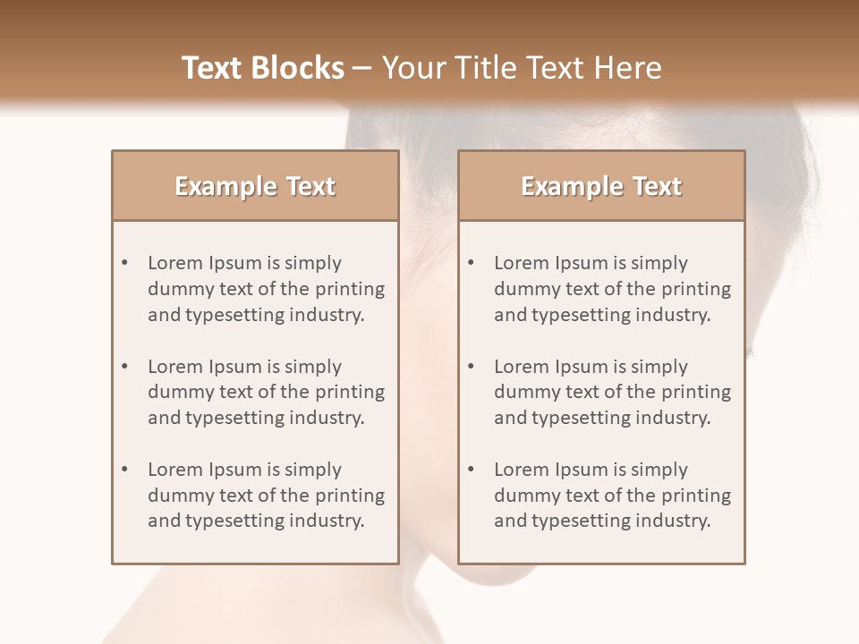 Naked Yellow Make Up PowerPoint Template