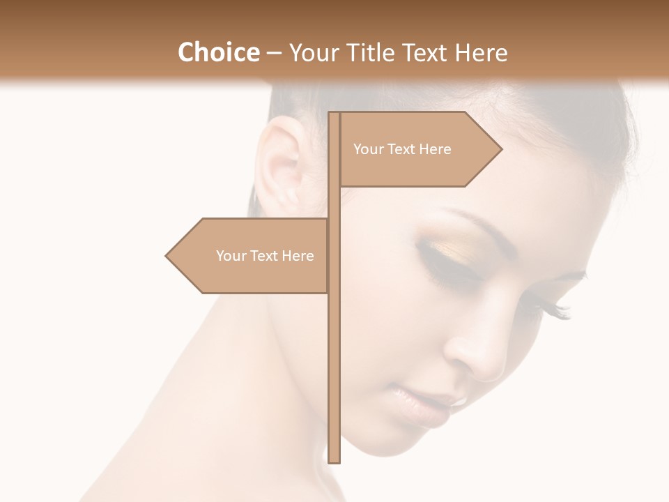 Naked Yellow Make Up PowerPoint Template