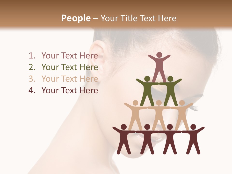 Naked Yellow Make Up PowerPoint Template