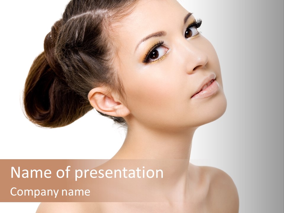 Face Brown One PowerPoint Template