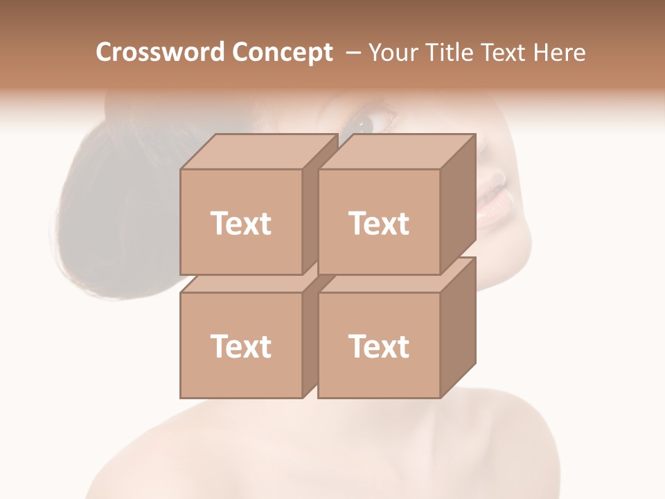 Face Brown One PowerPoint Template