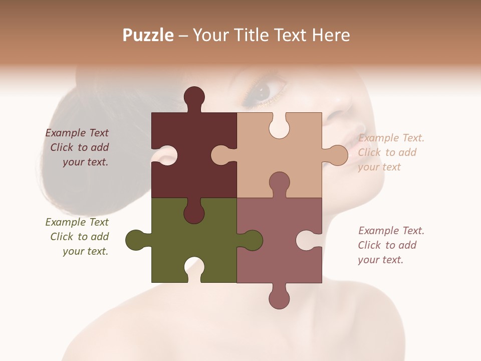 Face Brown One PowerPoint Template