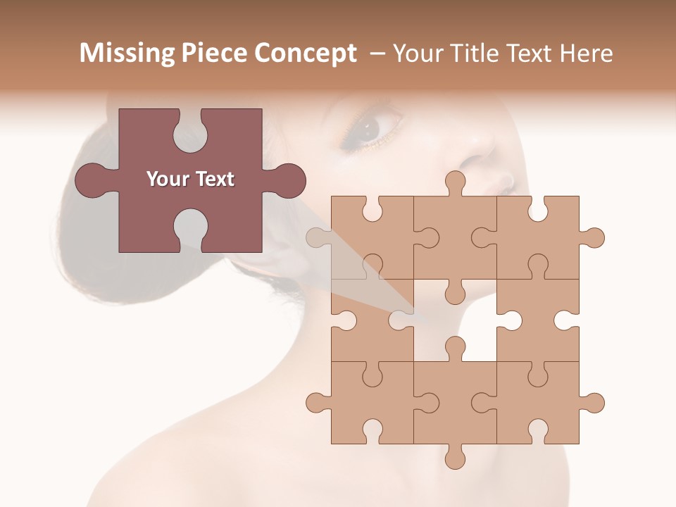 Face Brown One PowerPoint Template