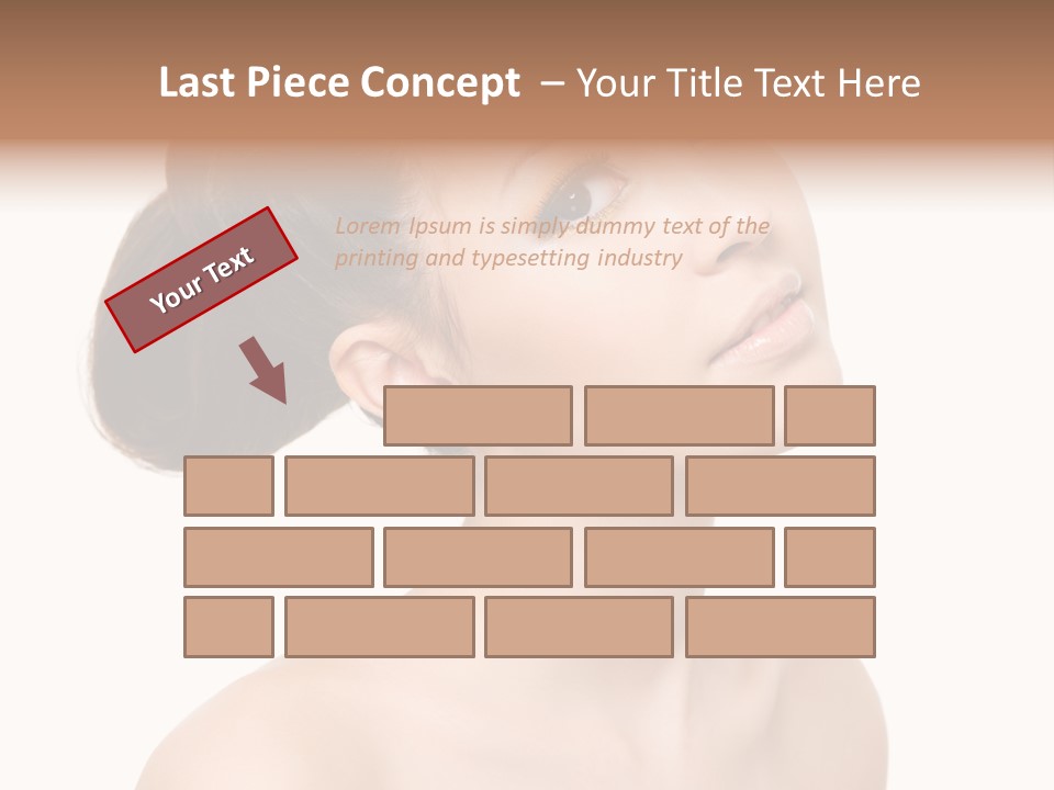 Face Brown One PowerPoint Template