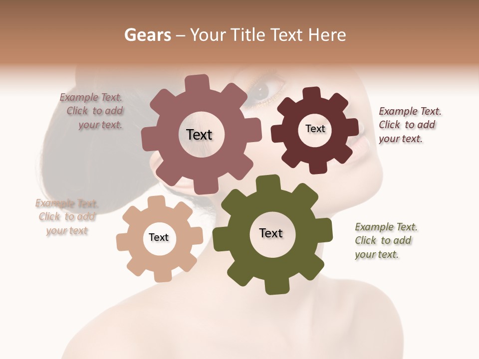 Face Brown One PowerPoint Template