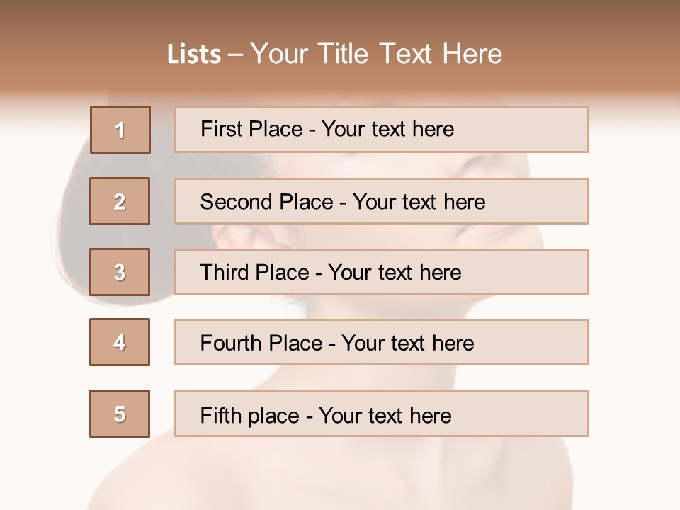 Face Brown One PowerPoint Template