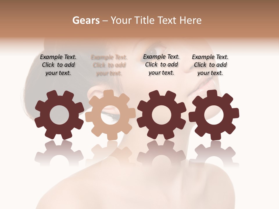 Face Brown One PowerPoint Template