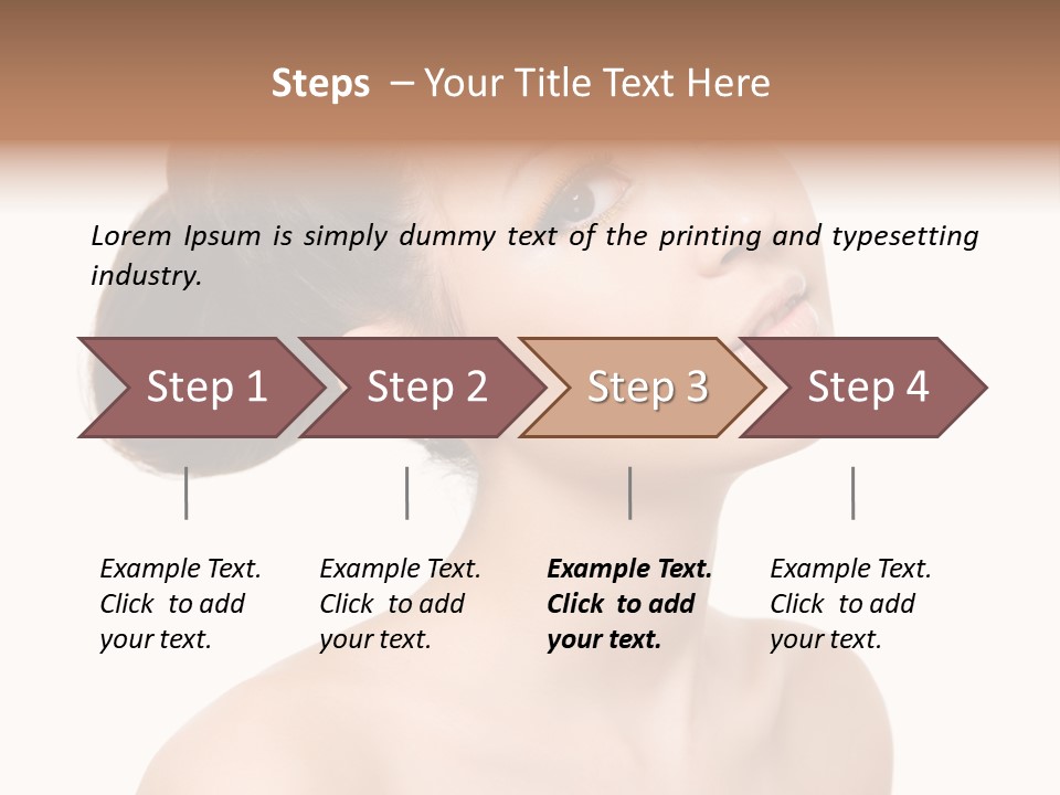 Face Brown One PowerPoint Template