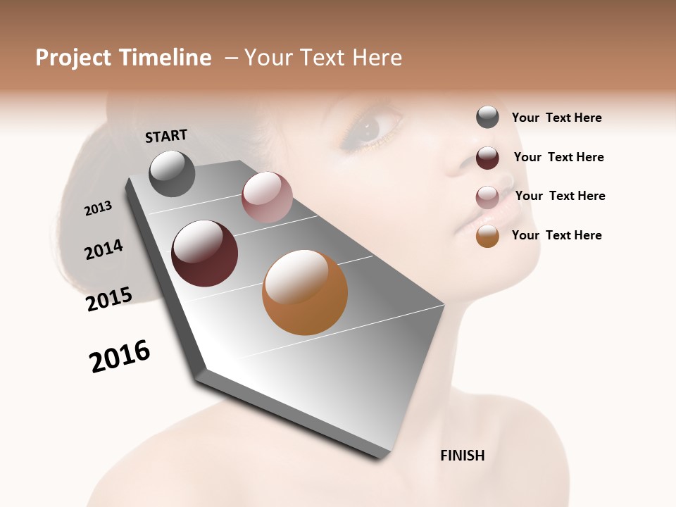 Face Brown One PowerPoint Template