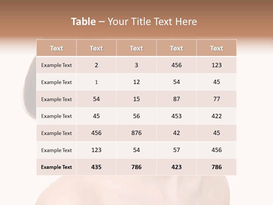 Face Brown One PowerPoint Template