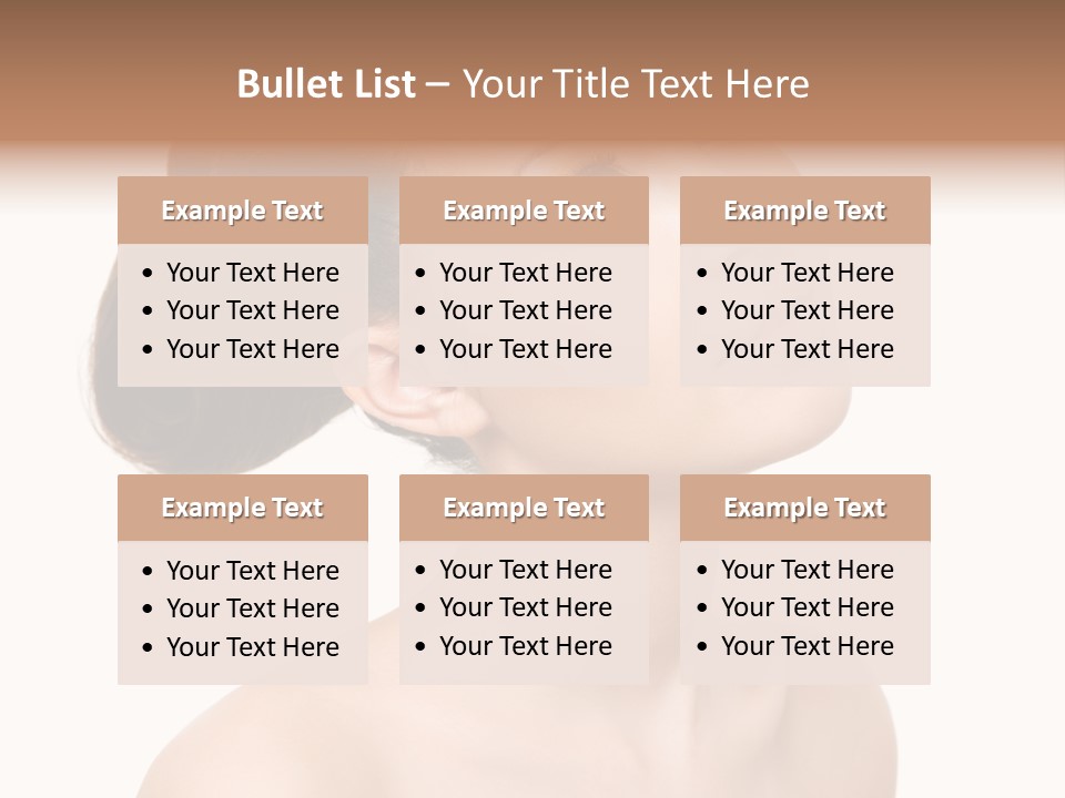 Face Brown One PowerPoint Template