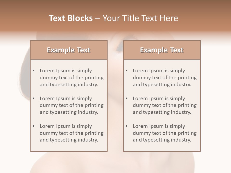Face Brown One PowerPoint Template