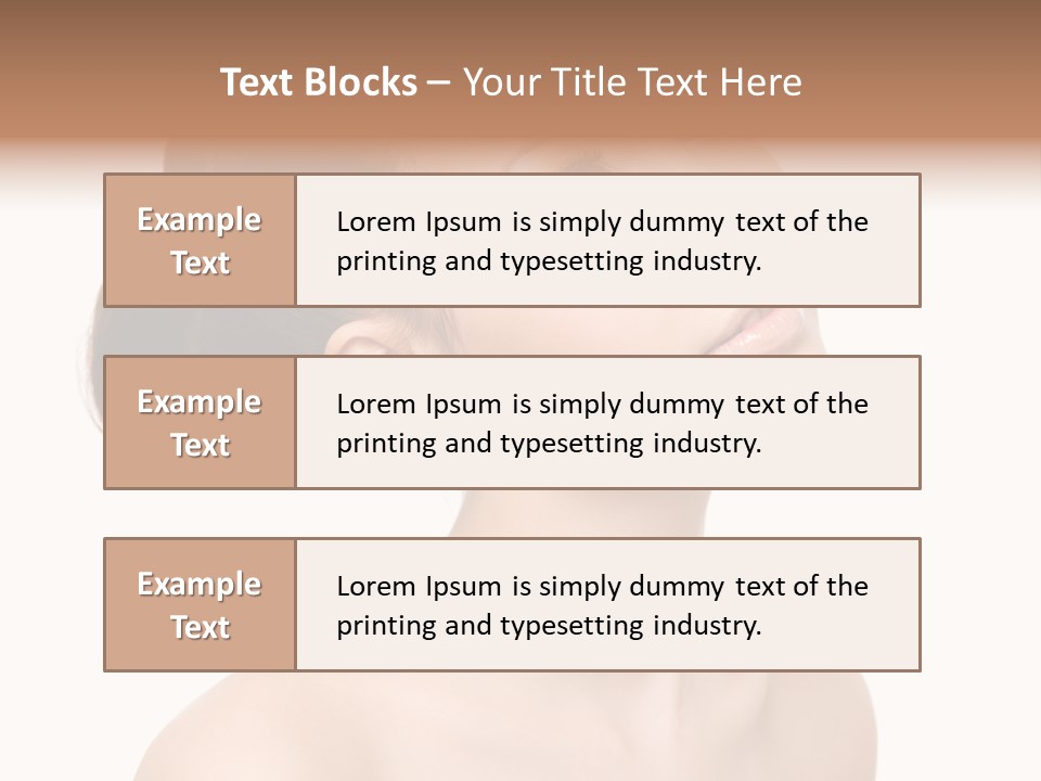 Face Brown One PowerPoint Template