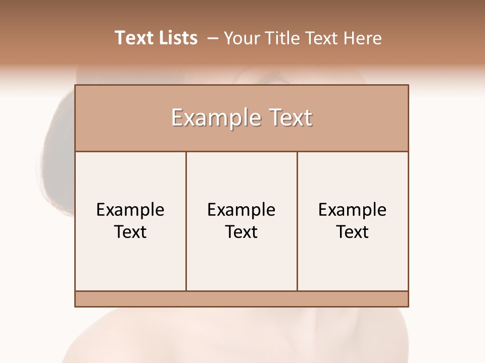 Face Brown One PowerPoint Template