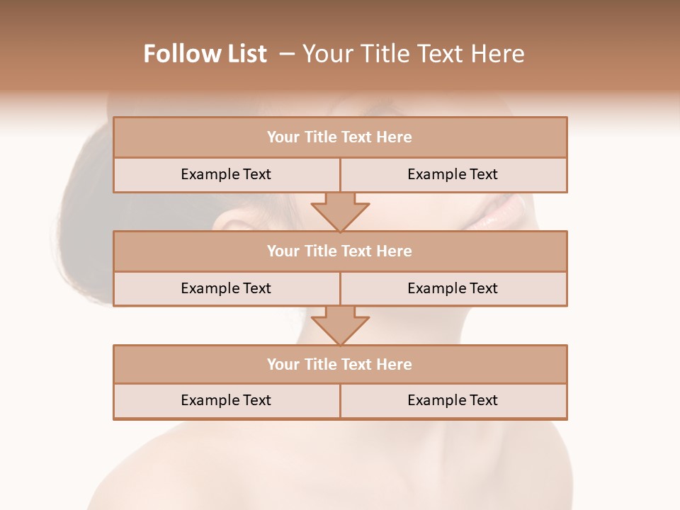 Face Brown One PowerPoint Template