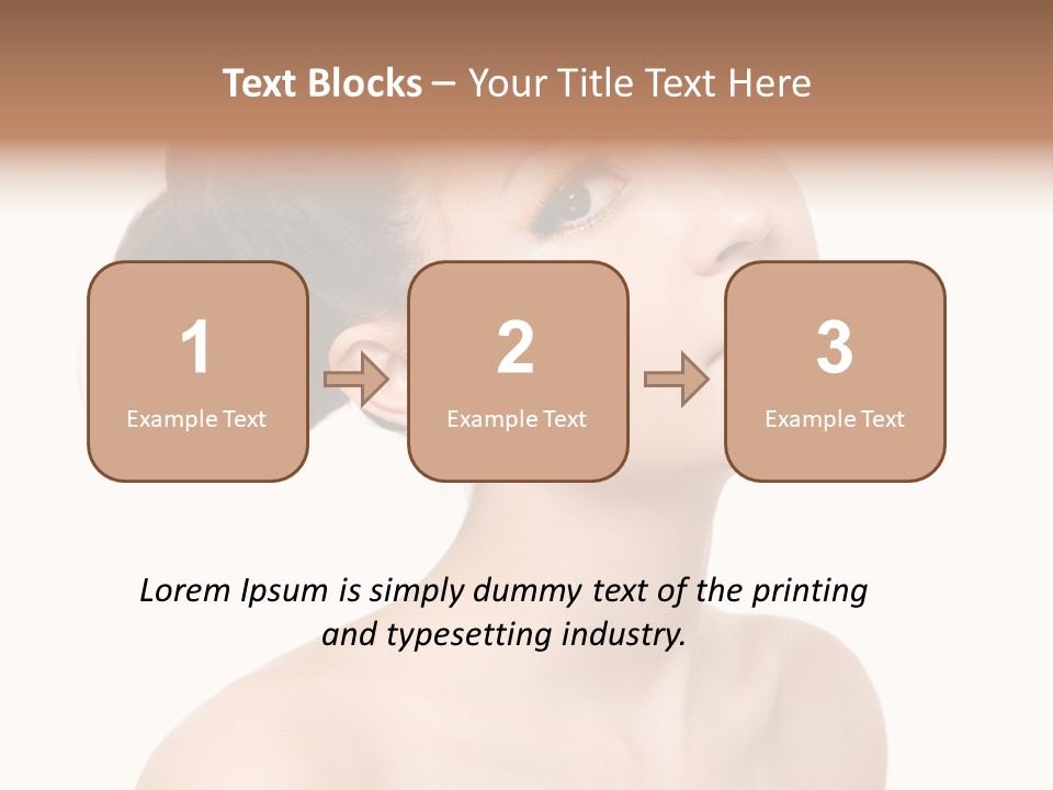 Face Brown One PowerPoint Template