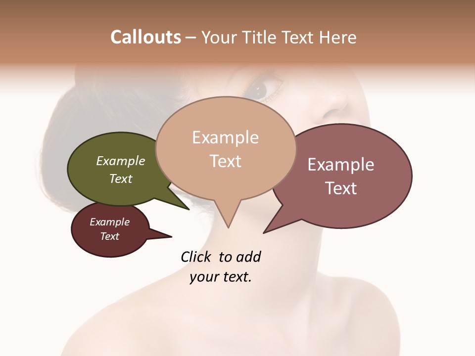 Face Brown One PowerPoint Template