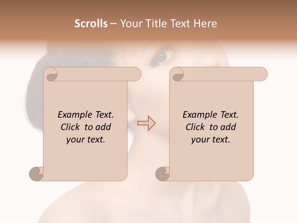 Face Brown One PowerPoint Template