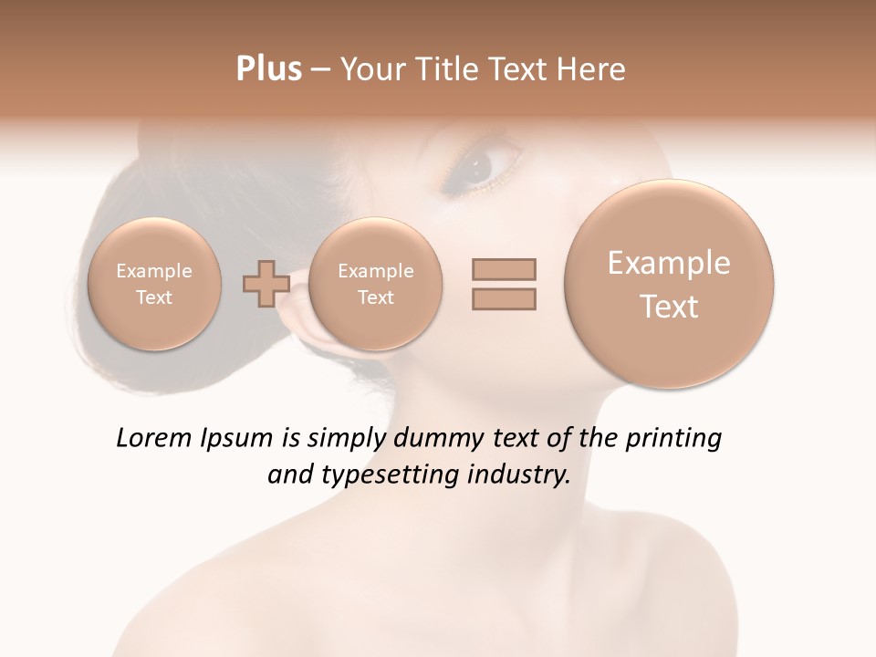 Face Brown One PowerPoint Template