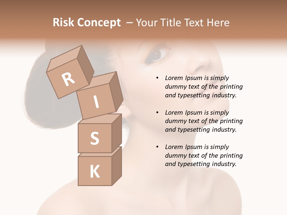 Face Brown One PowerPoint Template