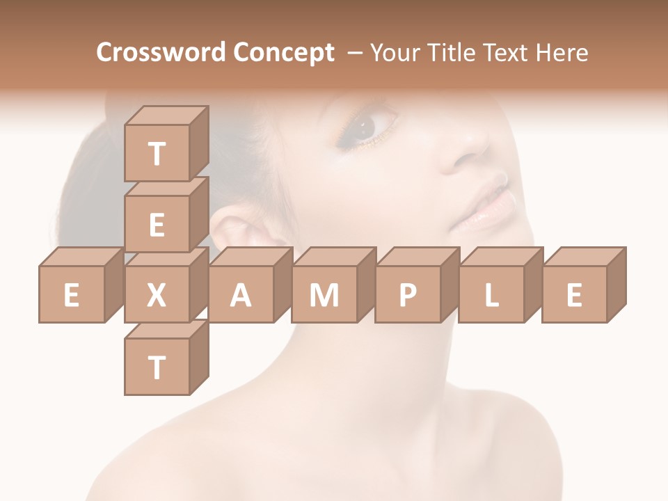 Face Brown One PowerPoint Template