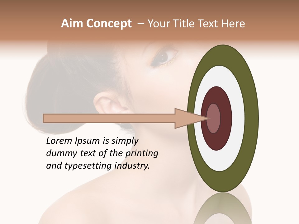 Face Brown One PowerPoint Template