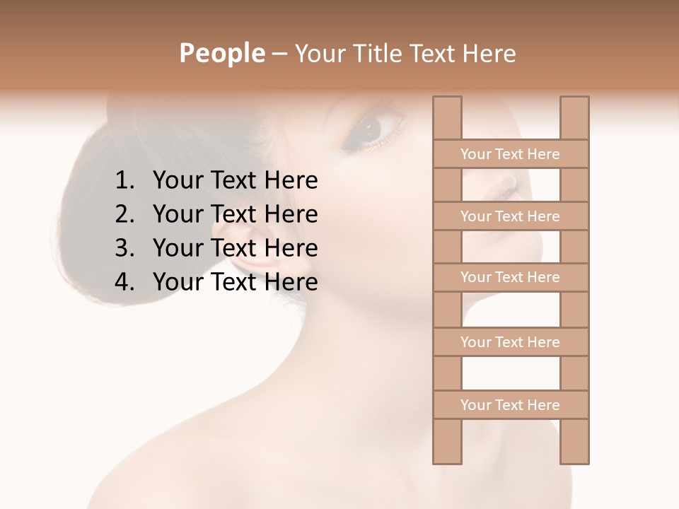 Face Brown One PowerPoint Template