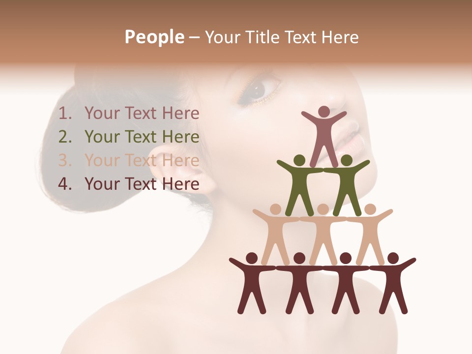 Face Brown One PowerPoint Template