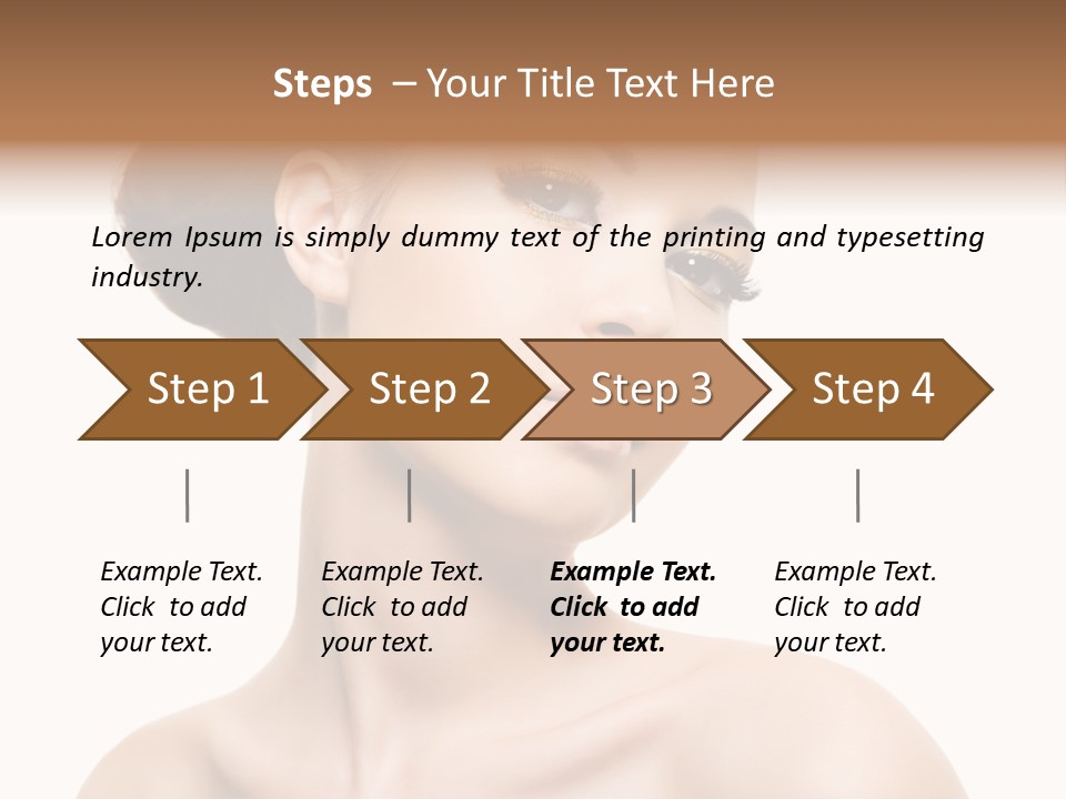 Make Up Female Isolated PowerPoint Template