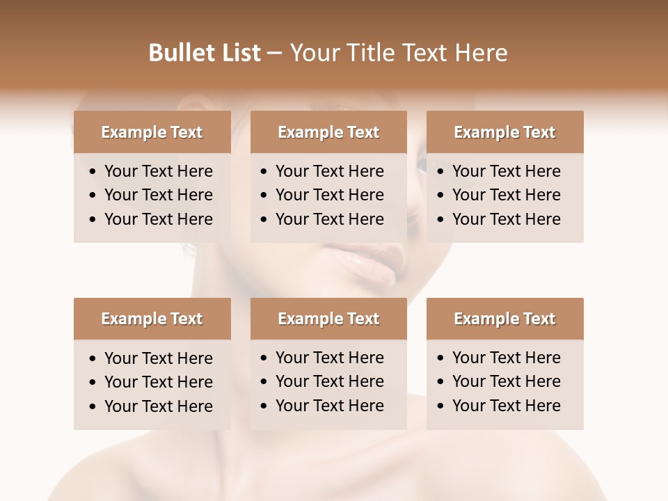 Make Up Female Isolated PowerPoint Template
