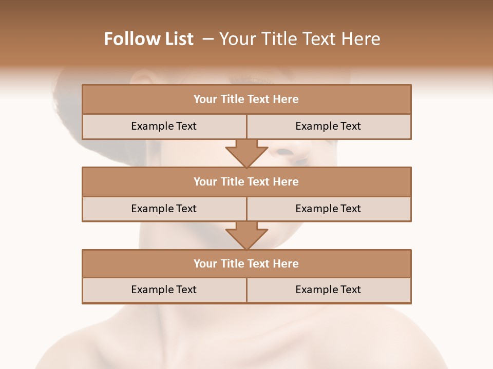 Make Up Female Isolated PowerPoint Template