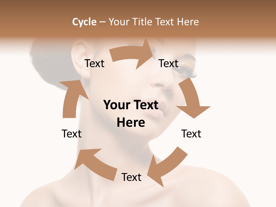 Make Up Female Isolated PowerPoint Template