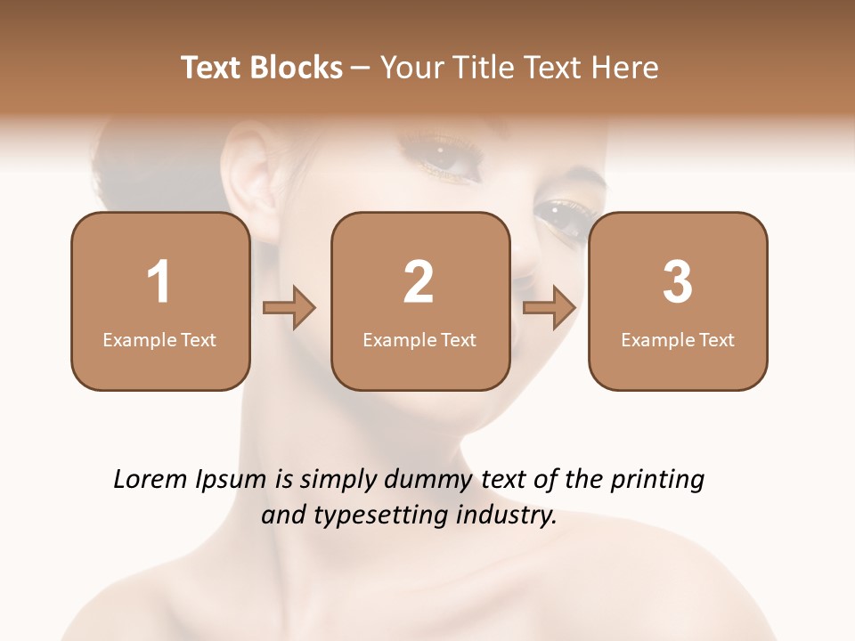 Make Up Female Isolated PowerPoint Template